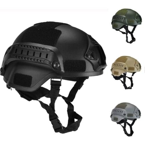 Tactical Helmet with NVG Mount and Side Rail Airsoft Paintball Military MICH 2000 Style Head Protector
