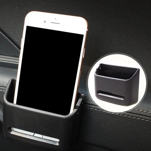 Car Storage Box For Coin Card Mobile Phone Holder Auto Interior Supplies Sundries Bracket Soft PVC Car Organizer Box Interior