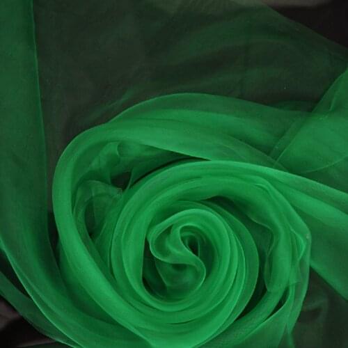 Teal Green ORGANZA ROLLS Fabric For background wedding decoration, DIY Organza 75CM X110 meters roll