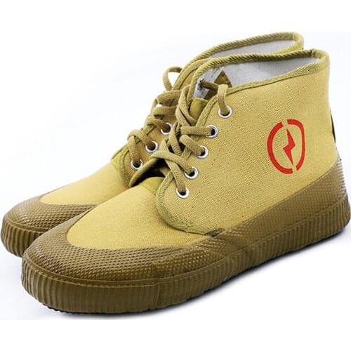 Yellow Chinese Military Shoes For Men Tactical Farmer Shoes Canvas Running Boots Flat Sport Products