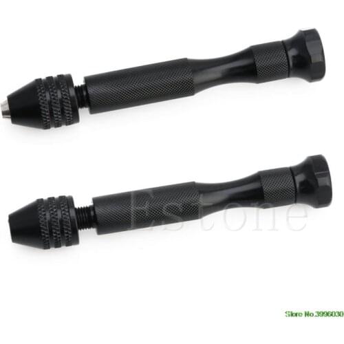 0.3-3.2mm Mini Manual Aluminum Hand Drill Chuck Twsit Micro Drill Bit Tool