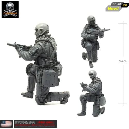 1/35 Resin Figure Kits U.s. Soldier Model Self-assembled UU-03