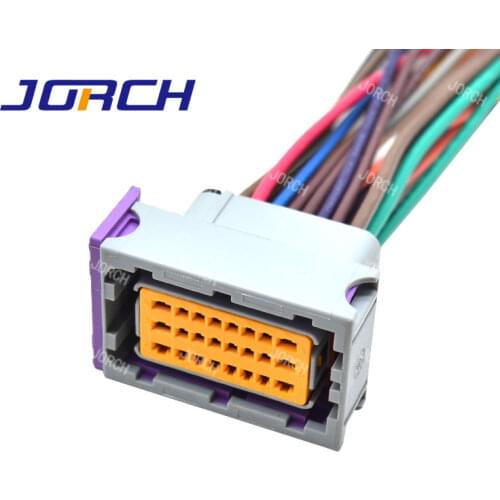 1 set 24 Pin FCI ecu automotive Electrical wire Wiring Harness with 15cm cable