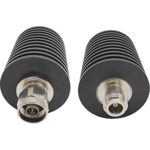 100W N Type Attenuator RF Coax Long 50 Ohm DC to 3.0GHz N Male to Female Fixed Coaxial attenuator Connector 1-50 DBI