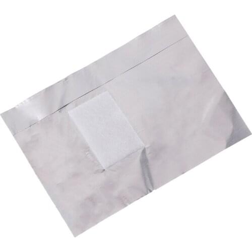 50 Aluminium Foil Nail Art Soak Off Acrylic Gel Polish Nail Wraps Remover