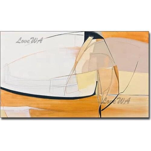 Abstract New Design Real Hand-painted Interior Decoration Hand-painted Oil Painting Canvas Wall Hangings Pictures Art Unframed