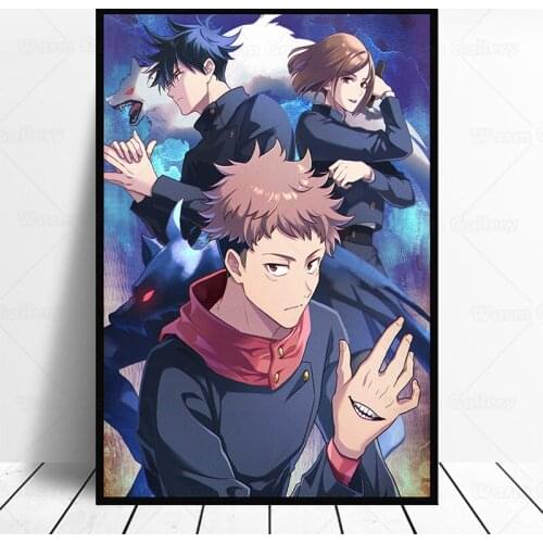 Anime Jujutsu Kaisen Posters Art Paper Vintage Poster Wall Art Painting Study Home Living Room Decoration Pictures