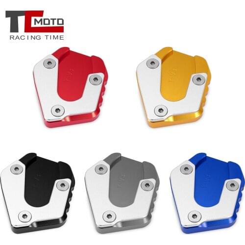 Motorcycle Side Stand Pad Plate Kickstand Enlarger Support Extension For Yamaha YZF R15 V3 yzf r15 v3 2017 2018 2019 2020