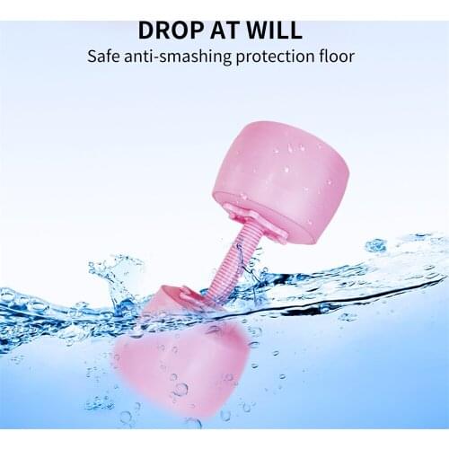 Water Bottle Dumbbell-Shaped Fitness Leak-Proof Sports Water BottleLarge-Capacity Barbell Water CupLeak-Proof Sports Water