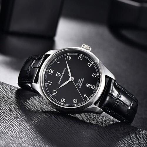 Brand new PAGANI DESIGN Sapphire Crystal Mechanical Mens Watch Japan NH35A Movement Stainless Steel Waterproof Watch Pilot Men