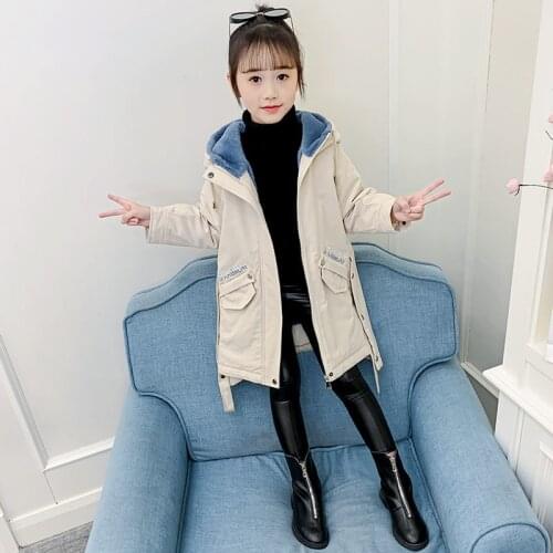 Kids Winter School Girls Children Clothing Boys Long Jacket Baby Girl Clothes Faux Fur Collar Coat Snowsuit Outerwear Coat Parka