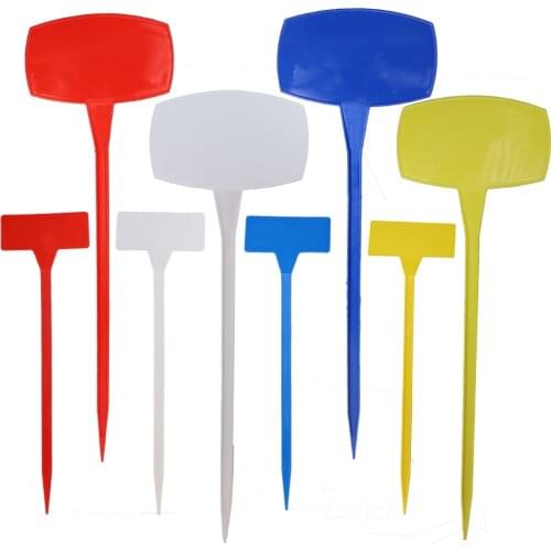 Outdoor Tall Plant Labels Large Waterproof Plastic T Garden Tags Durable Nursery Potted Stake Markers Perfect for Herbs Flowers