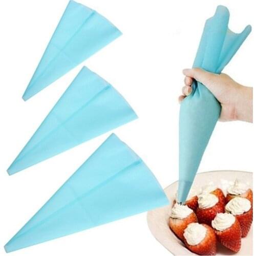 Confectionery Bag Silicone Icing Piping Cream Pastry Bag Nozzle DIY Cake Decorating Baking Decorating Tools Dropship