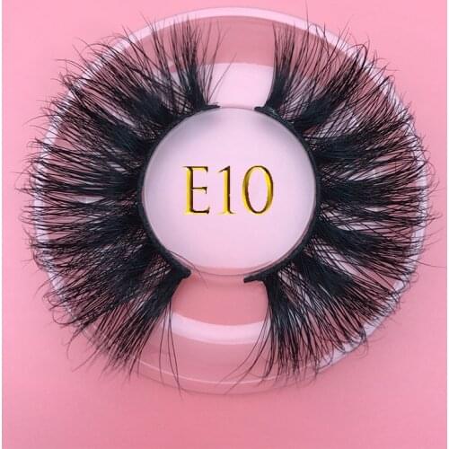 Mikiwi 25mm 3D real mink E10 popular false lashes makeup 100% cruelty free handmade lashes reusable natural length and fluffy