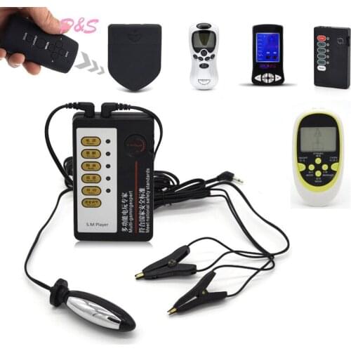 Electric Shock Kit,Electro Nipple Clamps Anal Plug Sex Medical Themed Toys, Electrical Stimulator Clitoris Breast Clips Sex Toys