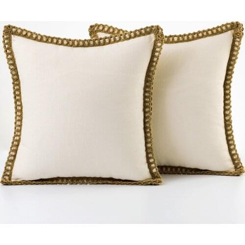 NicHome Pillowcase Decorative Sofa Cushion Case Hemp rope decoration Pillow Cover Home Decor Car Pillow Case 45*45/30*50/50*50CM