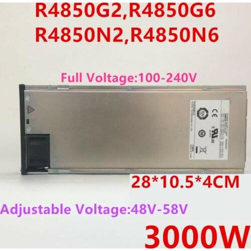 New PSU For Huawei 48V50A 1U 3000W Power Supply R4850G2 R4850G6 R4850N2 R4850N6
