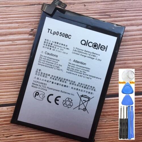 5000mAh TLp050BC Battery For Alcatel One Touch 5023F PIXI 4 Plus Power Mobile Phone Batteries
