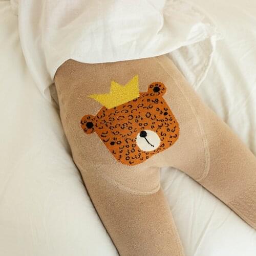 1-8Y toddler boys girls autumn tights animals children pantyhose cotton warm cute cartoon animal spring tights for infant child