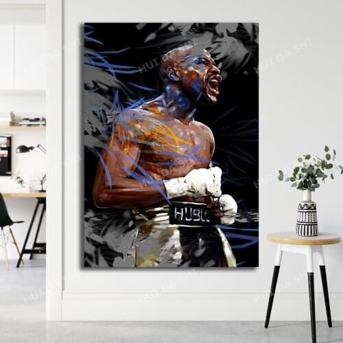 Floyd Mayweather poster Canvas Painting Posters And Prints Living Room Wall Art Pictures Home Decoration