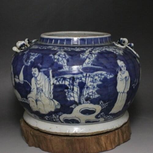 Rare MingDynasty(Yongle:1403--1424) porcelain jar,Hand-painted crafts,Decoration,collection & adornment,Free shipping