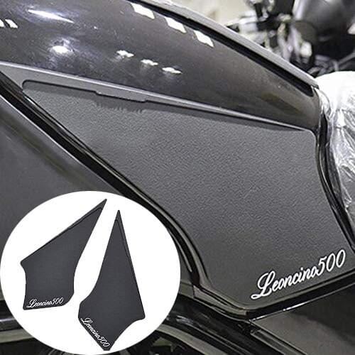 Motorcycle Tank Pad Protector Sticker Decal Gas Fuel Knee Grip Traction Side for Benelli Leoncino 500 Leoncino500 BJ500