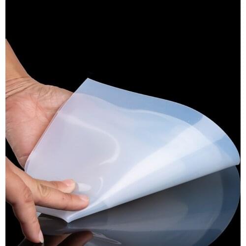 1.5mm/2mm/3mm/4mm/5mm/6mm/8mm High Quality milky white Silicone Rubber Sheet For heat Resist Cushion Size 500x500mm