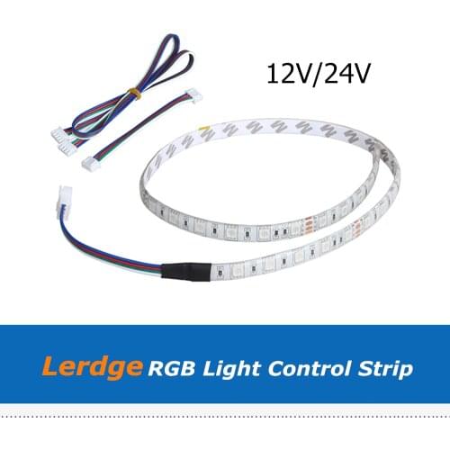 1pc 12V 24V 60CM RGB Light Control Strip Waterproof LED Module With Cable For Lerdge 3D Printer Board