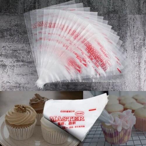100pcs Disposable Pastry Bag Icing Piping Cake Pastry Cupcake Decorating fit All Size nozzles Pastry Bags Bakeware Tools