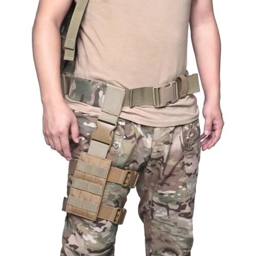 1000D Tactical Drop Leg Platform Mini Molle Leg Panel with Quick Release Buckle for Pistol Holster Airsoft Hunting Accessories