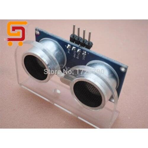 2pcs = HC-SR04 Ultrasonic Sensor + Mounting Bracket for Arduino Smart Car Robot