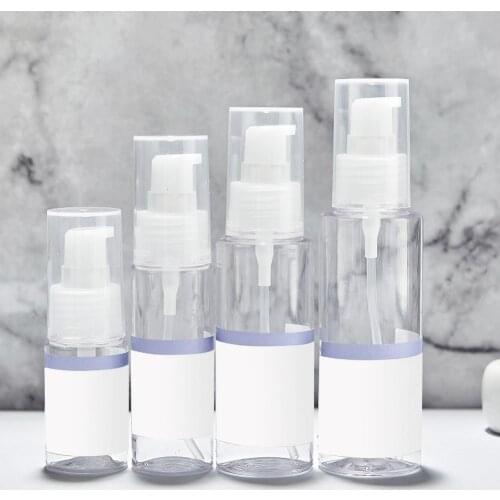 4Pcs Portable Disinfectant Lotion Shower Gel Refillable Empty Dispenser Bottle bottle for water Without Bag bottle cage Empty