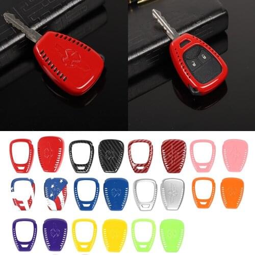 ABS Key Fob Protection Cover Case Shell Trim Fit for Jeep Wrangler JK 2007-2017 Compass 2008-2016 Commander 2011-16 Accessories