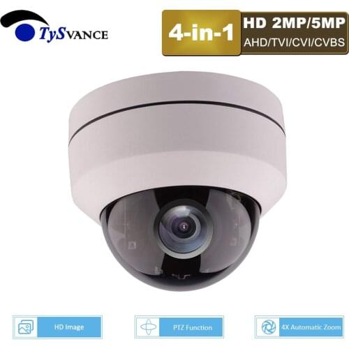 4-in-1 AHD/TVI/CVI/CVBS HD 2MP 1080P 5MP 4X Optical Zoom Analog AHD CVI PTZ Camera Video CCTV Surveillance Security Camera