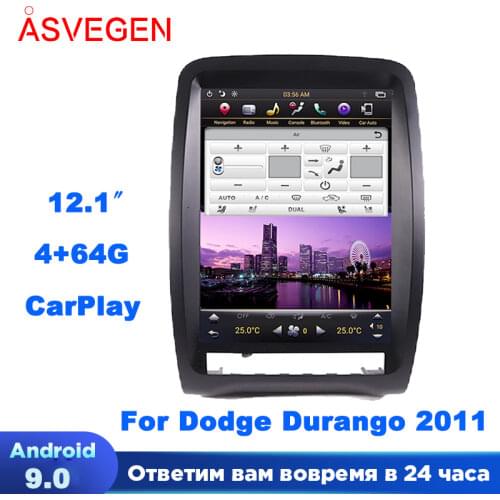 Android 9.0 Car Radio GPS HeadUnit For Dodge Durango With 64G Built in Carplay Auto Carplayer Navigation Multimedia Video Player