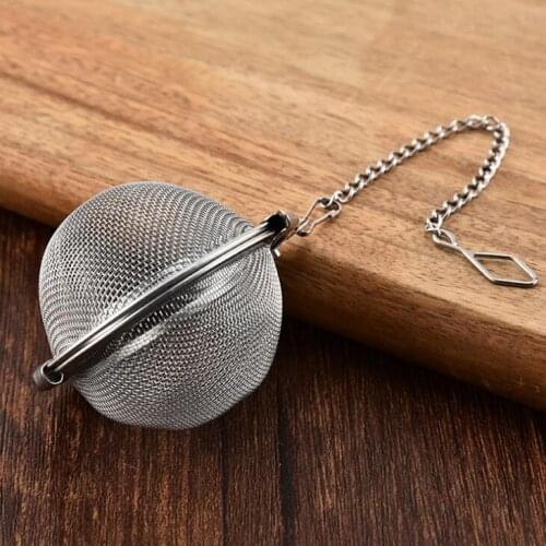 Stainless Steel Tea Pot Infuser Sphere Locking Spice Tea Ball Strainer Mesh Infuser tea strainer Filter infusor LX2008