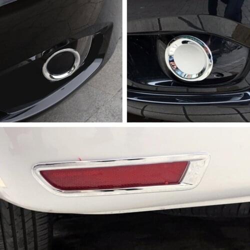 For Mercedes-Benz Vito W447 2014-2020 Silver Front Rear Fog Lights Lamps Frame Decoration Cover Trim Car Styling