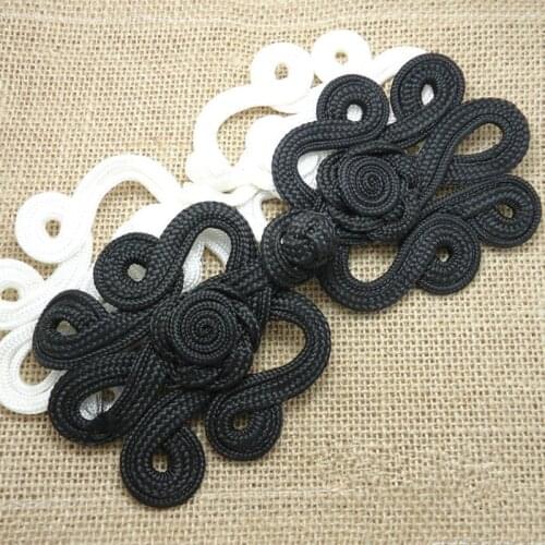 China Knot Button 8*19CM Big Quantity Big Discount Fabric Button Knot Buttons Sewing Rope Plate Belt buckle 1PCS
