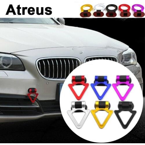 Atreus Car Cool Auto Trailer Ring Racing Tow Towing Hook Sticker For Nissan qashqai Citroen c4 c5 3 Chevrolet cruze aveo Peugeot