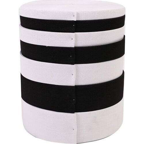 5 meters 3/6/10/12/15/25/30/35/40/45/50 White black Nylon Highest Elastic Bands Garment Trousers Sewing Accessories DIY