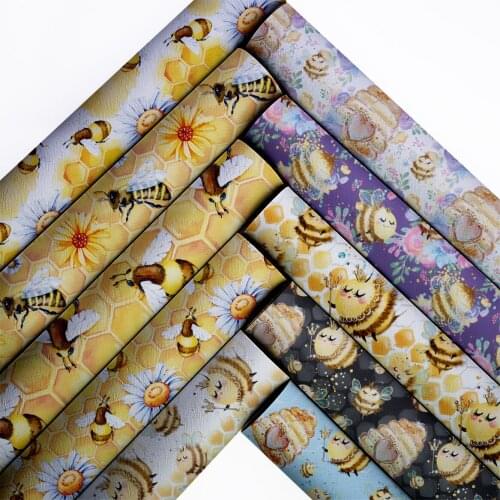 Feather Leather Sheets Synthetic Leather Printed Vinyl DIY Handbags Supplies Bows Making Material 22*30cm/A4 1mm L122524