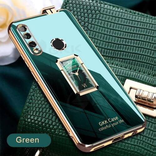 GKK Luxury Plating Soft Case For Huawei Honor 9X With Ring Stand Anti-knock Cover for Huawei P Smart Z Y9 Prime 2019 Case Shell