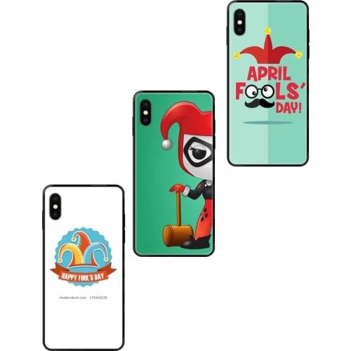 For Huawei Honor 6A 7A 7X 8C 8X 9 9A 9I 9X 10 10I 20 20I 20S Lite Pro Cusize Black Soft TPU Coque Case Capa April Fools