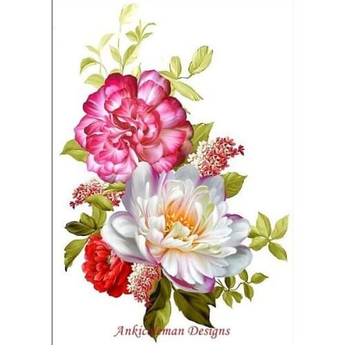 Embroidery Counted Cross Stitch Kits Needlework - Crafts 14 ct DMC DIY Arts Handmade Decor - Flowers in Full Bloom