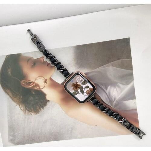 Excellent Metal Strap for Apple Watch Band SE 6 5 4 38mm 40mm Silm Stainless Steel Wristband for Iwatch Series 3 2 1 42mm 44mm