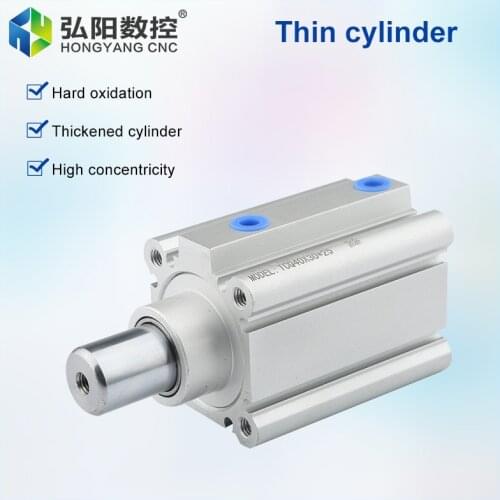 Pneumatic compact positioning cylinder cutting machine aluminum alloy telescopic cylinder pneumatic components