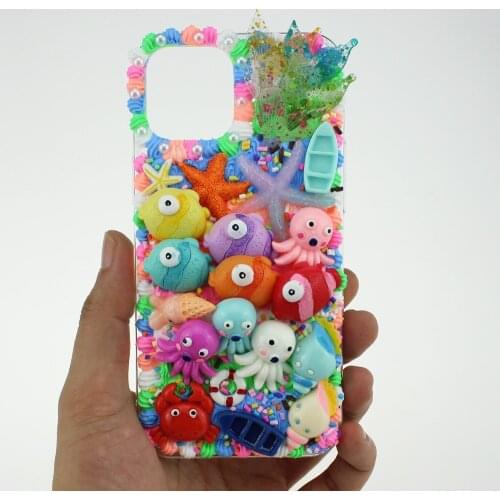Handmade Underwater World phone case for iphone 11 12 13 pro max mini x xs xsmax xr se 7 8 plus kawaii apple cover accessories