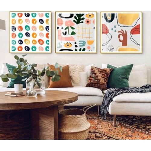 Nordic Ins Simple Desktop Decorative Painting Niche Bedroom Bedside Painting Restaurant Porch Aisle Painting Cute Illustration