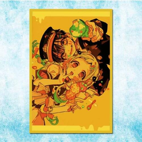 Retro Japanese Anime Poster Ground Bondage Boy Hanako-Kun Vintage Family Room Art Wall Decoration-026