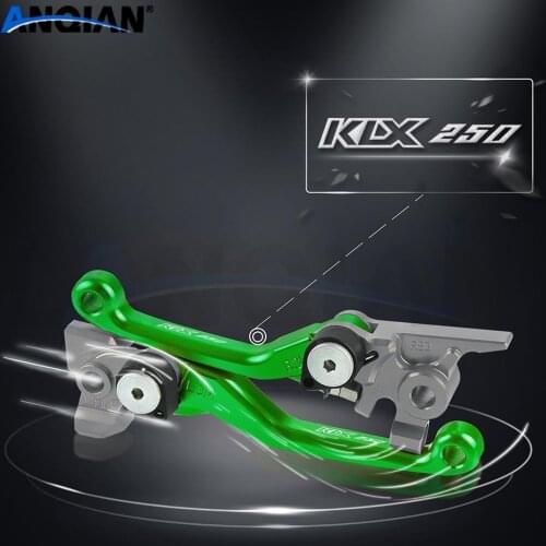 For Kawasaki KLX250 D-TRACKER Motorcycle Accessories Dirt Pit Bike Motocross Pivot Brake Clutch Levers KLX 250 1993-2016